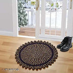 Cotton Anti-Slip Doormat for Home & Bathroom Entrance Multicolor round Mat (20 Inch) Image 4