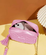 Handbag For Women And Girls Stylish Pink PU Leather Bag Image 3