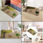 Jute Anti-Slip Doormat for Home & Bathroom Entrance Multicolor Rectangular Mat (50x70 cm) Image 3