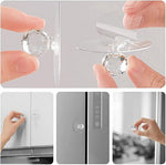 Diamond Crystal Shaped Strong Sticker Sticky Wall Hooks For Hanging Homekitchen Bathroom Key Frame Holders Hanging Hook Transparent Crystel Hook Pack Of 4 Image 2