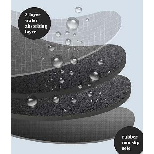 Rubber Anti-Slip Doormat for Home & Bathroom Entrance Multicolor Rectangular Mat (40x60 cm) Image 3