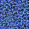 30 Pieces 8Mm Blue Round Resin Turkish Evil Eye Beads For For Jewelry Bracelet Craft Making Image 1