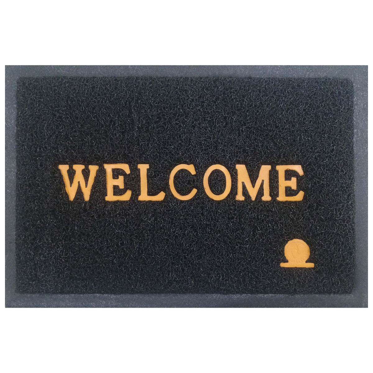 PVC Anti-Slip Doormat for Home & Bathroom Entrance Black Rectangular Mat (40x60 cm) Image 2