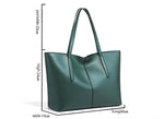 Handbag For Women And Girls Stylish Green PU Leather Bag Image 4