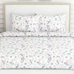 Cotton (108x108 Inch) Double Size Bedsheet With 2 Pillow Cover in Multicolor Image 2