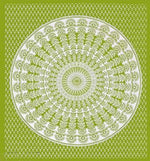 Cotton (90x100 Inch) Double Size Bedsheet With 2 Pillow Cover in Green Color Image 4