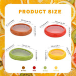 Fruit And Vegetable Anti Oxidation Storage Box Cut Fruit Storage Containers For Fridgesilicone Fruit And Vegetable Cover 4 Pc multicolor Image 4