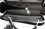 Handbag For Women And Girls Stylish Black Faux Leather/Leatherette Bag Image 3