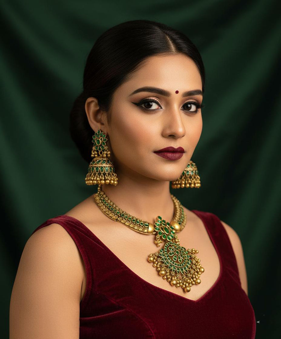 Premium Artificial Traditional Jewelry Collection: Ethnic Necklace & Earring Sets Image 4