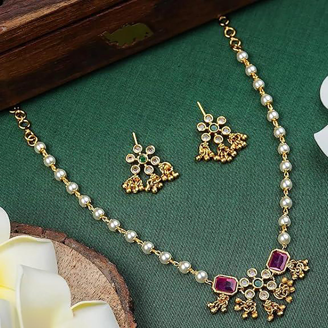 Premium Artificial Traditional Jewelry Collection: Ethnic Necklace & Earring Sets Image 4