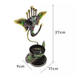 Handicrafy Vinayaka Ganesha Ji Iron Table Decorative Showpiece Tealight Candle Holder Diya Holder Loban Dhoop Incense Burner Image 4