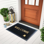 PVC Anti-Slip Doormat for Home & Bathroom Entrance Black Rectangular Mat (40x60 cm) Image 1