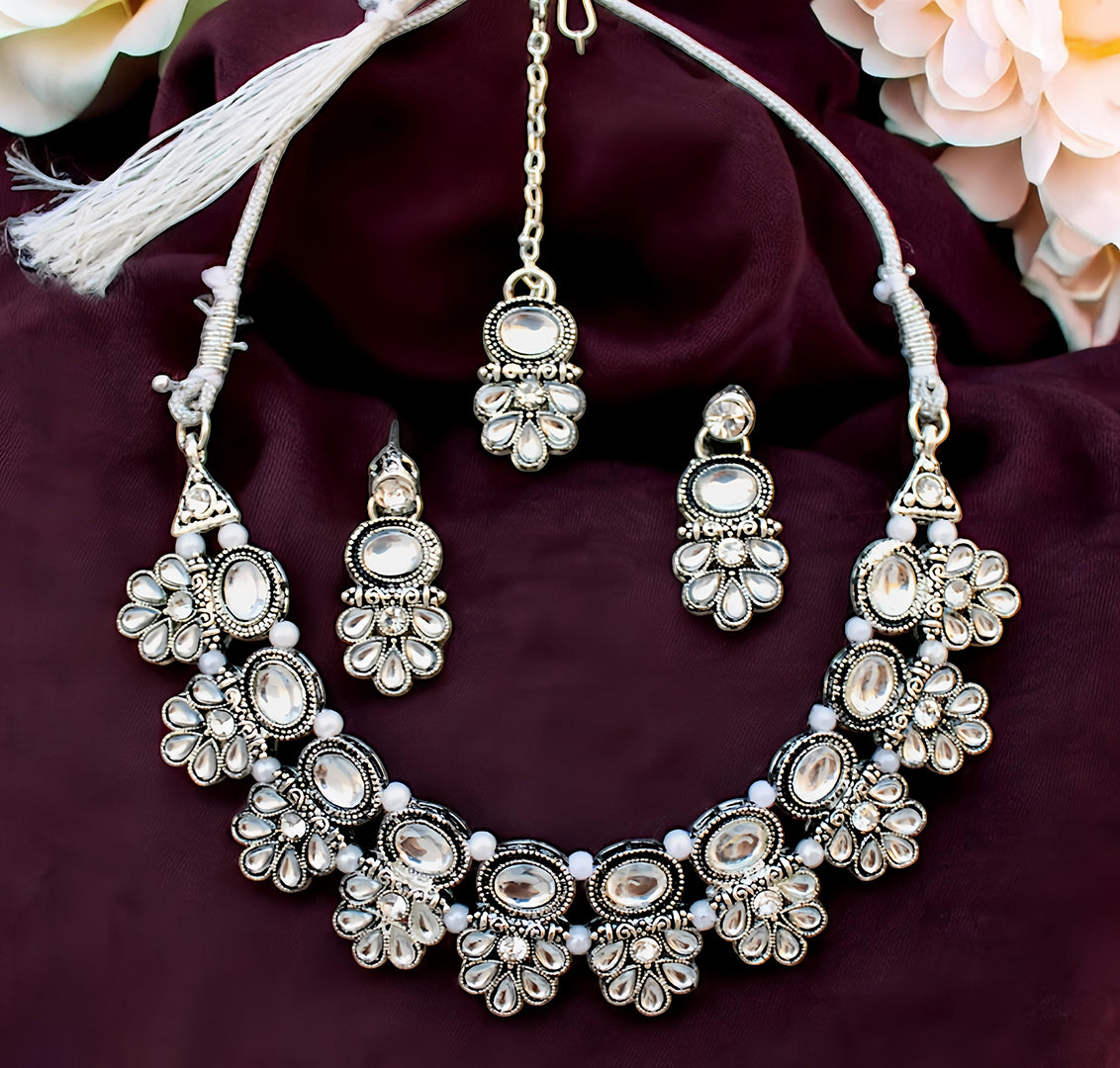 Premium Artificial Traditional Jewelry Collection: Ethnic Necklace & Earring Sets Image 3