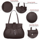 Handbag For Women And Girls Stylish grey PU Leather Bag Image 4