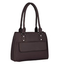 Handbag For Women And Girls Stylish Brown PU Leather Bag Image 1