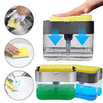 Swanoll Premium Soap Dispenser For Kitchen With Sponge Holder Dish Soap Dispenser For Sink Dishwashing Liquid Holder Instant Refill With Sponge Pack Of 1 Image 2