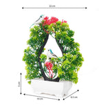 Artificial Bonsai Tree With Sparrow Living Room Dining Table Decor Home Decoration Image 3