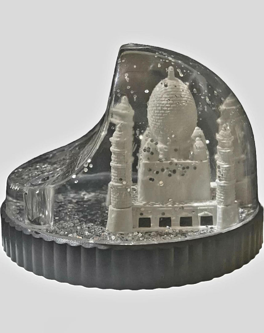 Taj Mahal Water Glitters Figurine Miniature Gift Item For Home Office Decor Gifts And Decor Transparent Showpiece Black Pack Of 1 Image 4