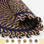 Cotton Anti-Slip Doormat for Home & Bathroom Entrance Multicolor round Mat (20 Inch) Image 3