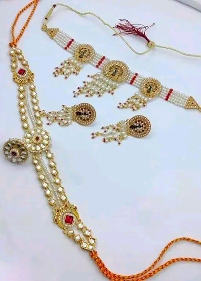 Premium Artificial Traditional Jewelry Collection: Ethnic Necklace & Earring Sets Image 1