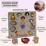 Learning Educational Toys Wooden Human Parts Puzzle Wooden Toys For Kids Image 4