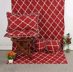 Glace Cotton (93x86 Inch) Double Size Bedsheet With 2 Pillow Cover in Red Color Image 1