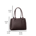 Handbag For Women And Girls Stylish Black PU Leather Bag Image 4