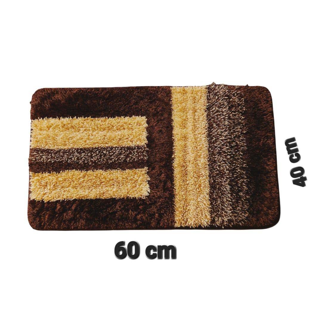Polyester Anti-Slip Doormat for Home & Bathroom Entrance Multicolor Rectangular Mat (40x60 cm) Image 2