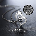 Necklace With Rose Gift Box Bag Wish Card For Friend Wedding Gift Anniversary Birthday Gift Valentines Day Gift Image 3