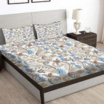 Glace Cotton (90x100 Inch) Double Size Bedsheet With 2 Pillow Cover in Multicolor Image 2