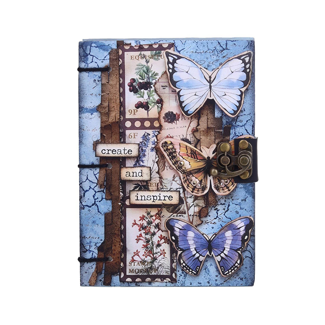 Inspire Print Special Binding A5 Diary Un Ruled 200 Pages Multicolor Diary 7X5 Inch Image 2
