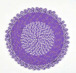 Polyester Anti-Slip Doormat for Home & Bathroom Entrance Violet Round Mat (53 cm) Image 3