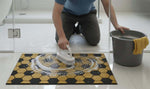 Cotton Anti-Slip Doormat for Home & Bathroom Entrance Multicolor Rectangular Mat (40x60 cm) 2 Pcs Image 3