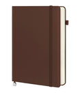Executive A5 Diary Notebook With Pen Holder A5 Note Book Single Rule 200 Pages Brown Image 1