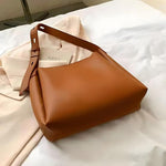 Handbag For Women And Girls Stylish Tan PU Leather Bag Image 1