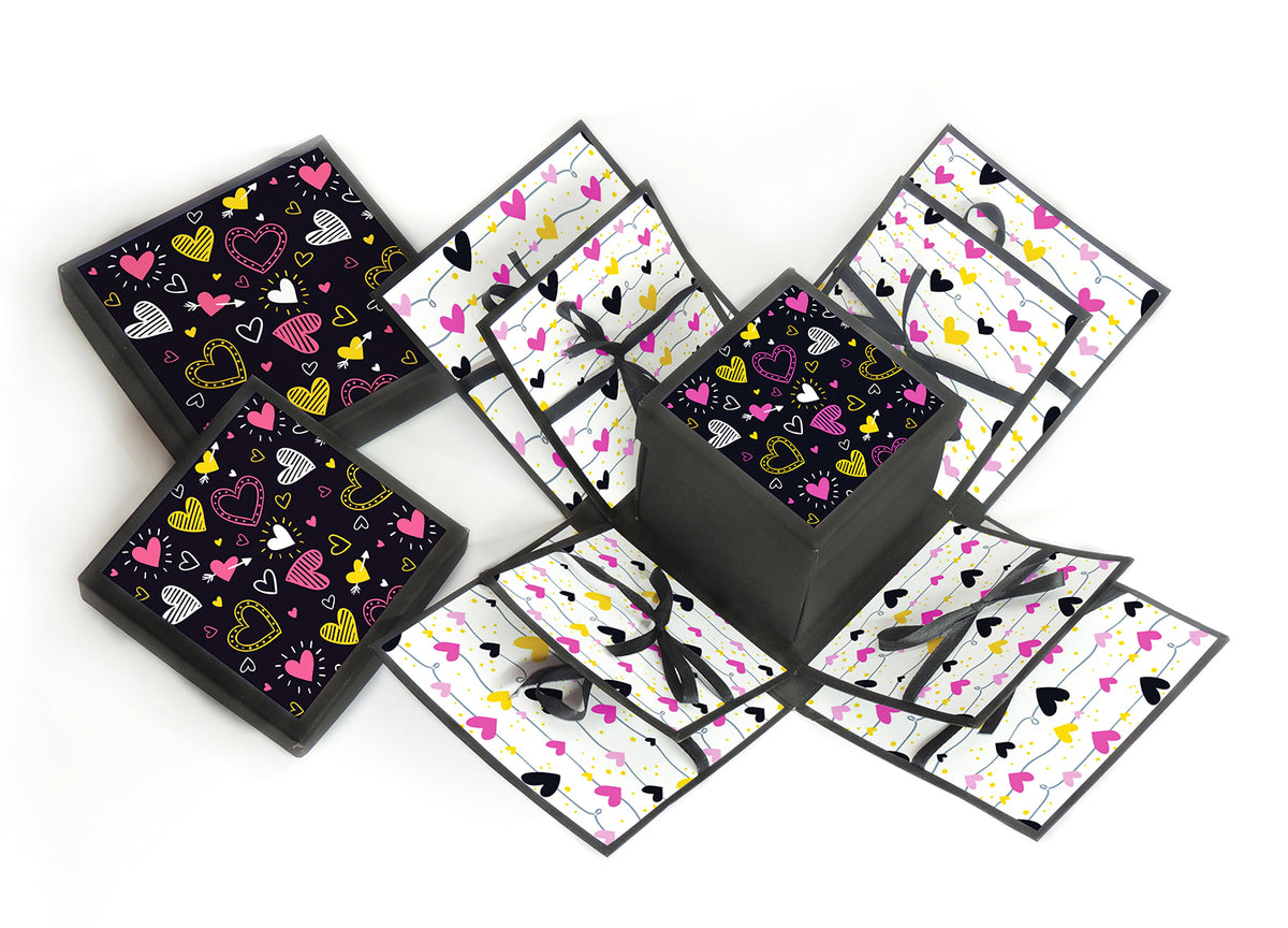 3 Layered Romantic Explosion Box Pink Love Image 2