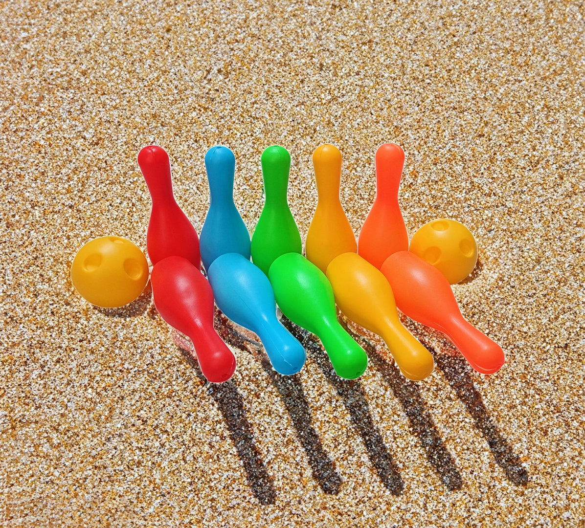 Bowling Pin Set Engaging Indoor Outdoor Learning Game Plastic Bowling Playset 12 Pieces Image 4