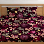 Cotton (88x100 Inch) Double Size Bedsheet With 2 Pillow Cover in Multicolor Image 2