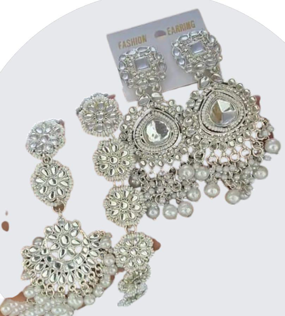 Premium Artificial Traditional Jewelry Collection: Ethnic Necklace & Earring Sets Image 2