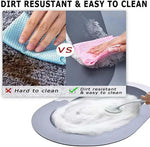 PVC Anti-Slip Doormat for Home & Bathroom Entrance Multicolor oval Mat (40x60 cm) 4 Pcs Image 4