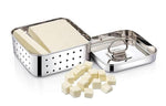 Stainless Steel Square Paneer Tofu Sprout Press Mould Maker Strainer Silver 250Ml Small Size 104x104x4 Centimeters Image 3