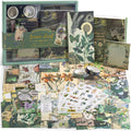 232 Pcs Nature Scrapbook Kit Vintage Journaling Supplies With Stickers Papers A6 Notebook For Diy Crafts Image 1