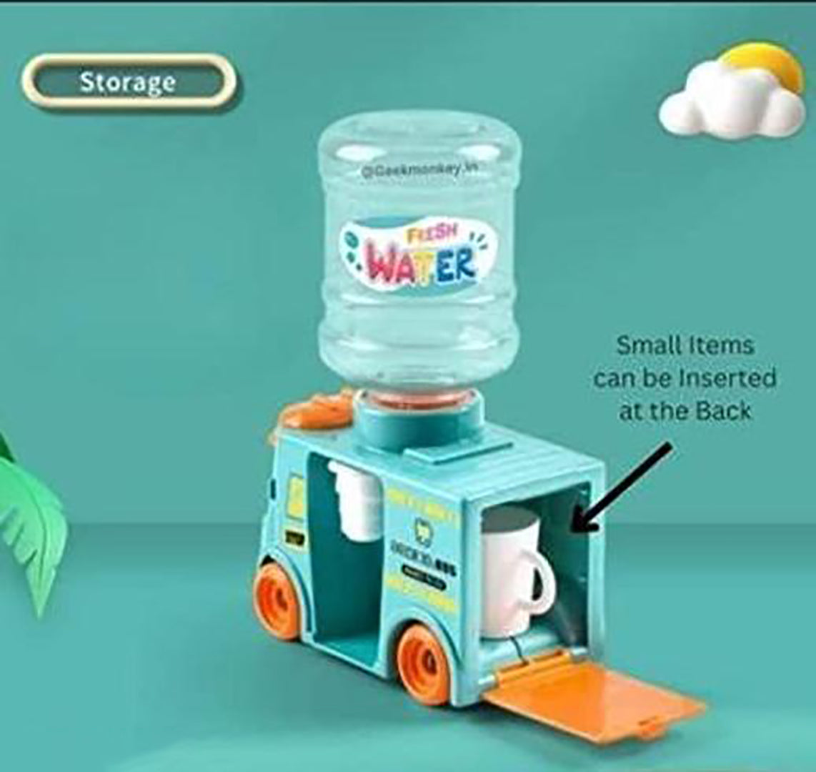Toy School Bus With Water Dispensar And Clay For Kidsmini Toy Bus For Kids 10 Pcs Clay For Art And Craft For Kids Image 1