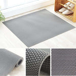 Rubber Anti-Slip Doormat for Home & Bathroom Entrance Grey Rectangular Mat (2x4 Feet) Image 2