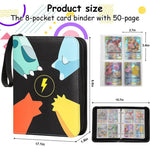 Poke Mon Binder Premium Durability Poke Mon Cards Binder Cartoon Prints Zipper Poke Mon Binder For Girls Boys Image 2