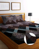 Cotton (78x72 Inch) Double Size Bedsheet With 2 Pillow Cover in Multicolor Image 1