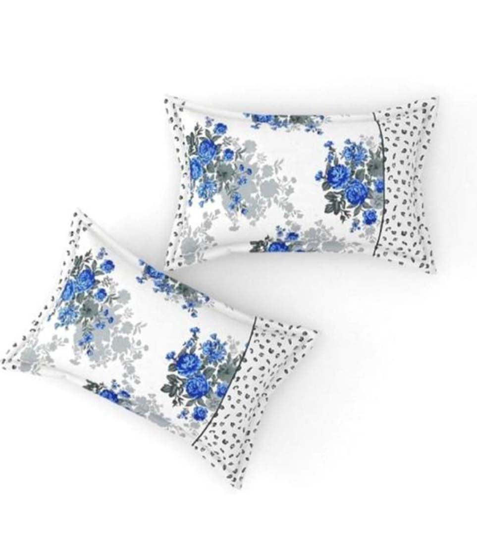 Glace Cotton (90x100 Inch) Double Size Bedsheet With 2 Pillow Cover in Multicolor Image 2