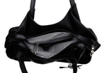Handbag For Women And Girls Stylish Black PU Leather Bag Image 4