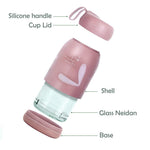 380Ml Small Size Glass Insulated Bottle Airtight And Leak Proof Used In Travel Mug For Tea Coffee Water School Office Kids Men & Women Piecereceiving Random Color Image 3
