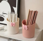 Wall Mount Makeup Organizer Modern Plastic Cosmetic Storage Rack Lightweight No Electricity Needed Bathroom Accessory Holder For Brushes Tubes Multicolour Pack Of 2 Image 3